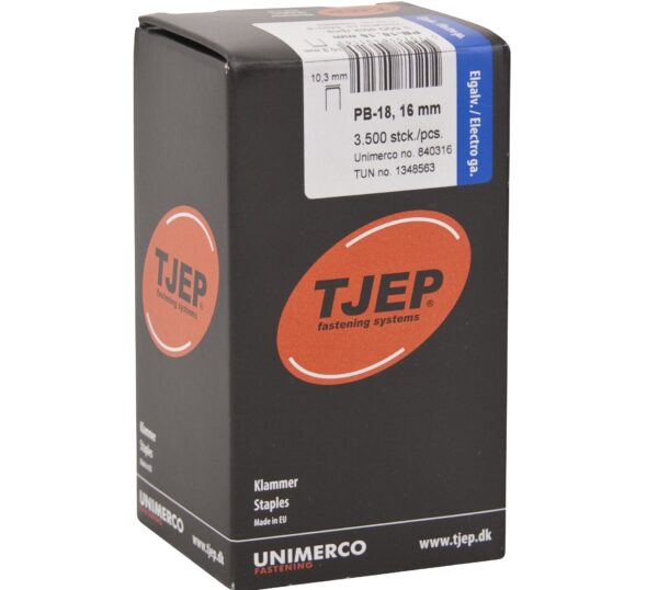TJEP PB-18 Nieten L: 16 mm B: 10,3 mm Verzinkt