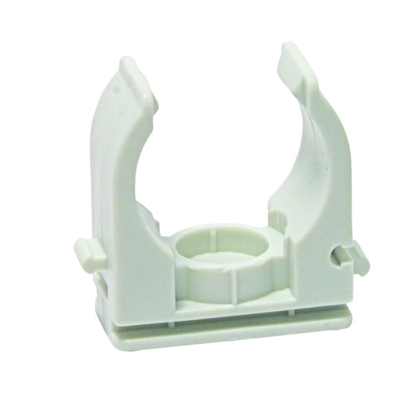 CELO Opendruk-zadel 25mm [Ø25] Grijs RAL 7035 PA-6 Nylon á 100 stuks